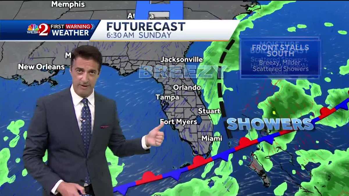 Much cooler air arrives Wednesday!