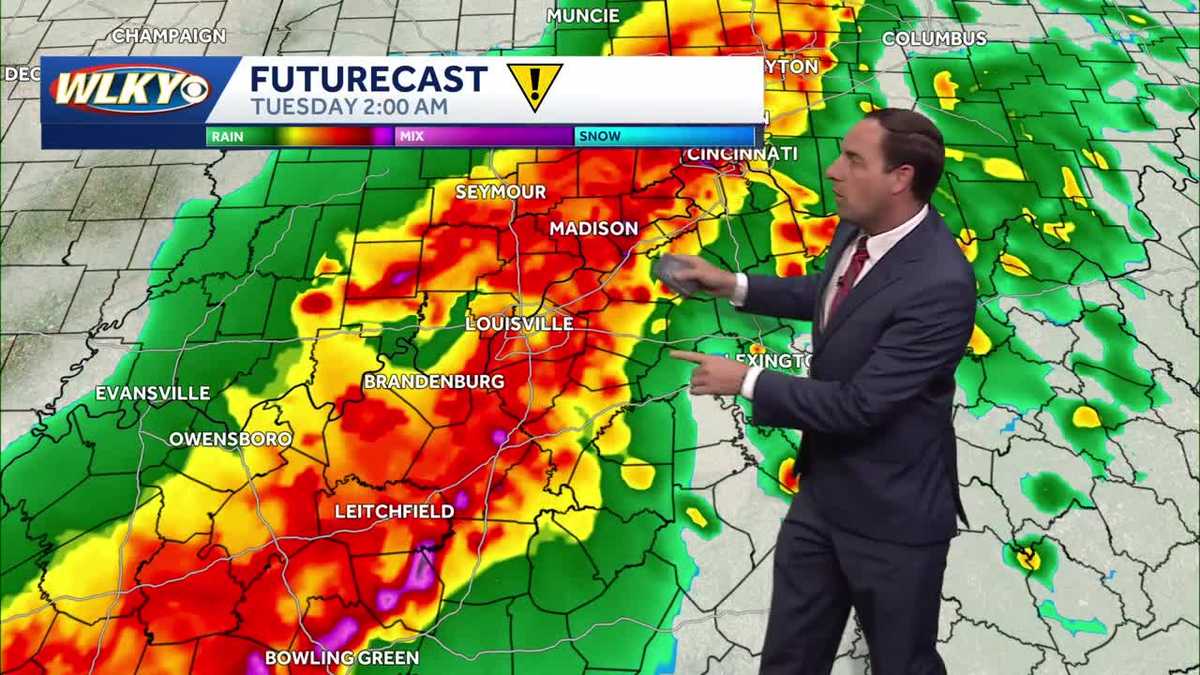 Strong to severe storms Monday and Tuesday night