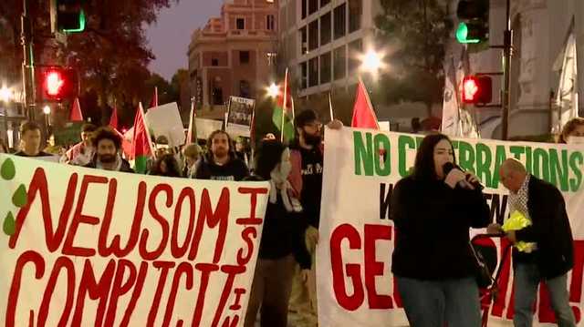 Pro-Palestine supporters unhappy with Newsom after making tree lighting event virtual - Vimarsana News