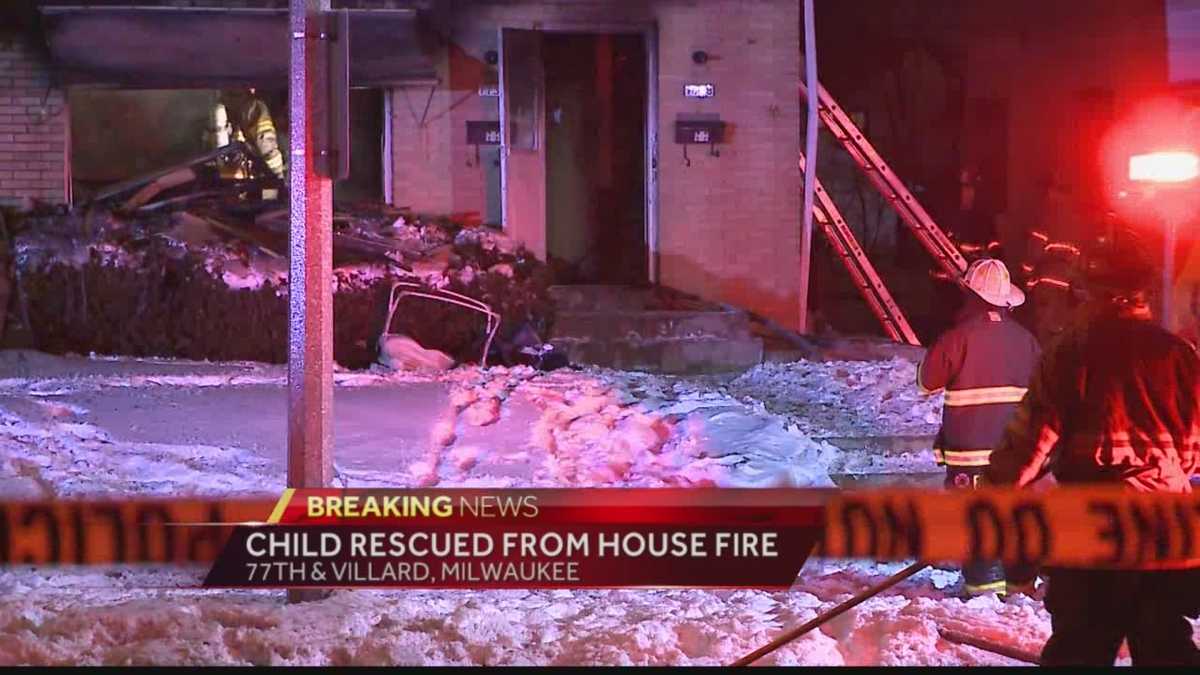 Child rescued from Milwaukee house fire