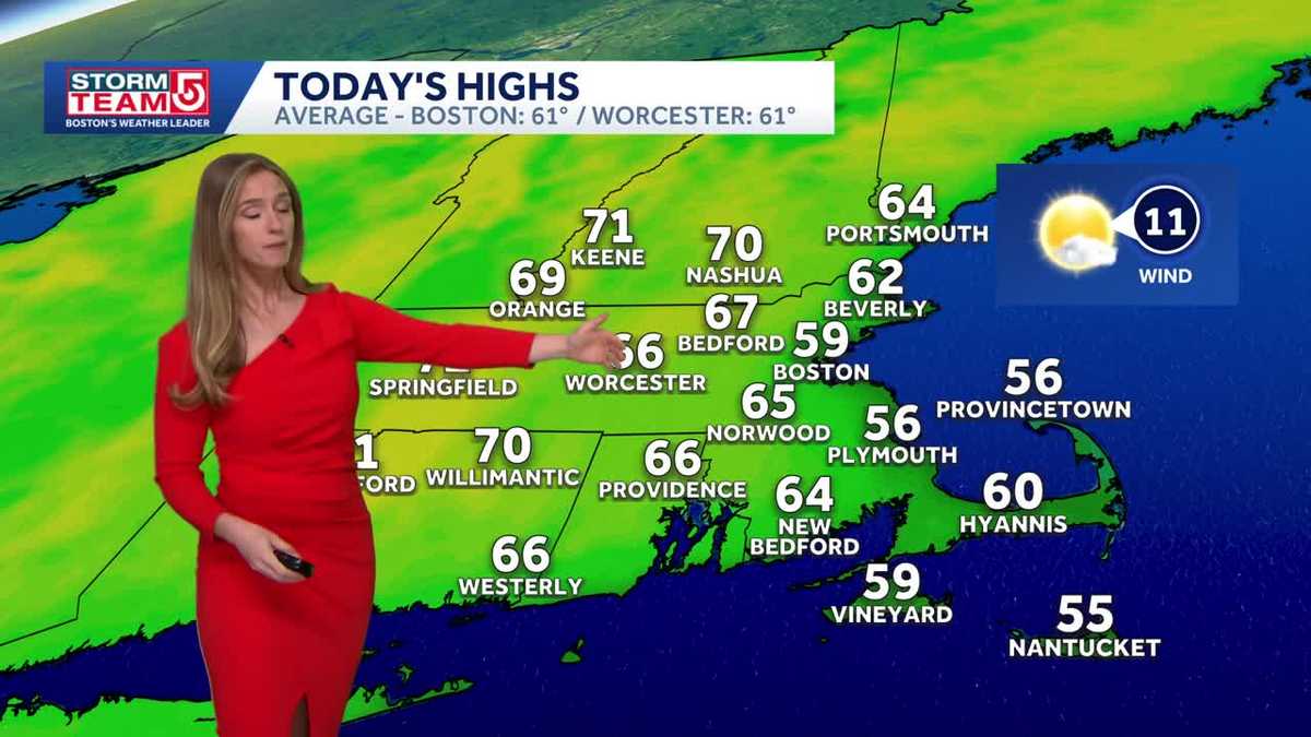 Video: Sunshine fades, rain Thursday, cool weekend
