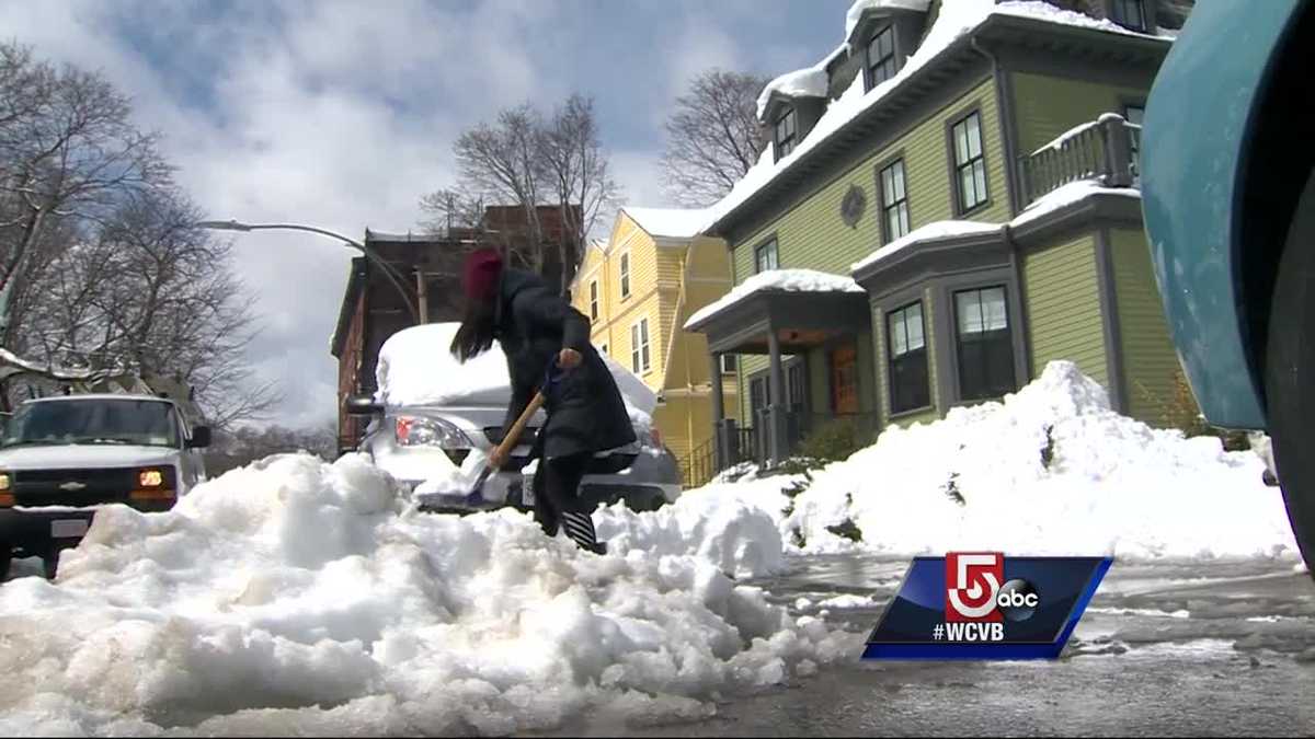 Snow, slush making a mess for Boston residents