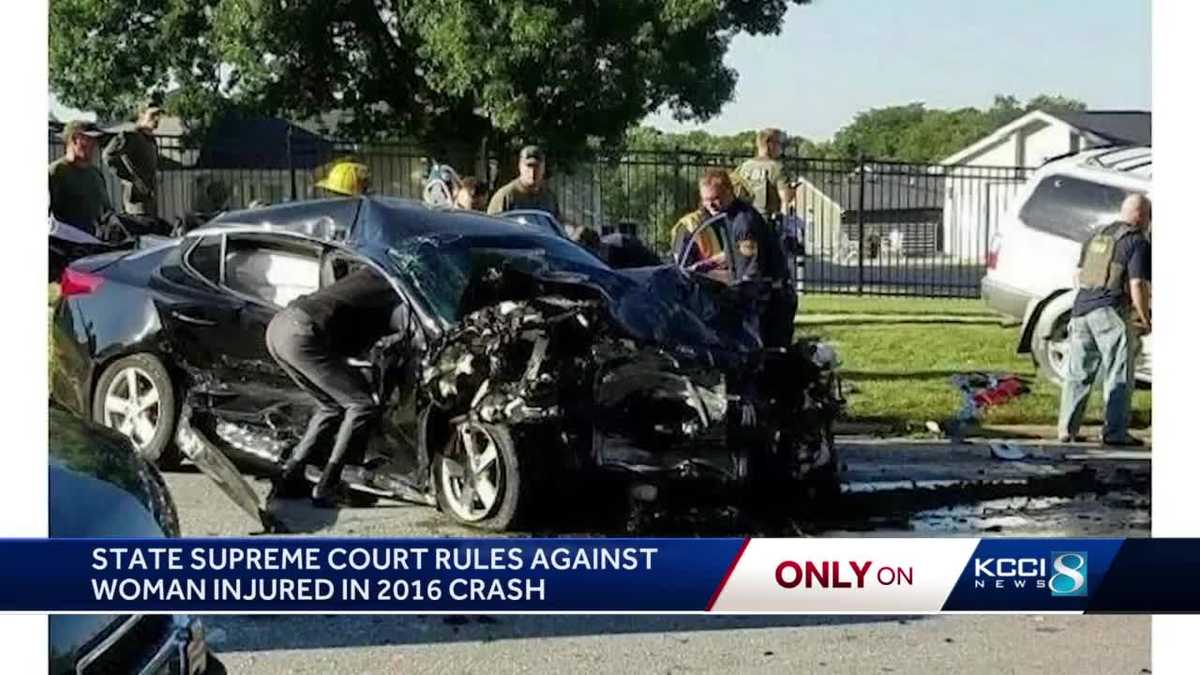 Woman injured in 2016 crash speaks out on Iowa Supreme Court 