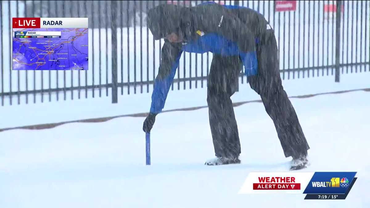 SNOW TOTALS | How much snow is falling in Baltimore?