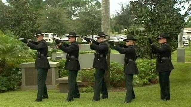 Fallen Officer Buried With Full Military Honors