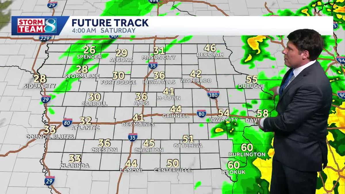 Storms move through central Iowa