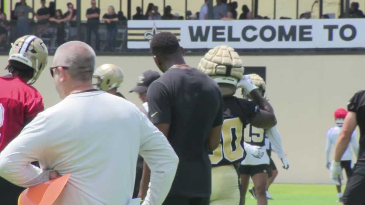 New Orleans Saints Jamaal Williams dances at practice video