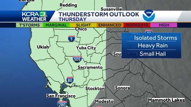 Cool and unsettled weather continues in Northern California