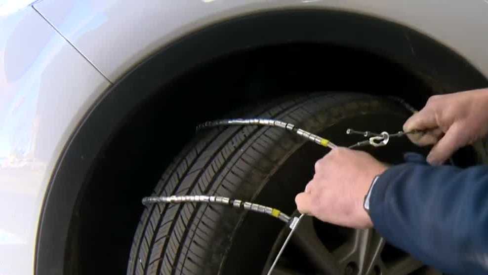 How to install snow chains for Sierra travel
