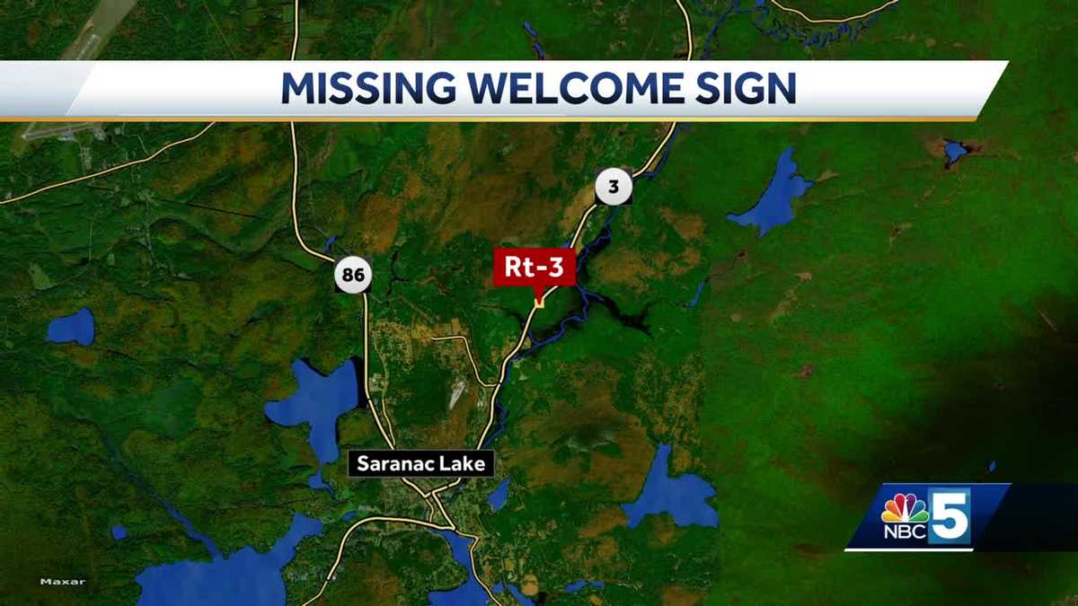 Saranac Lake police offering reward for information on missing sign