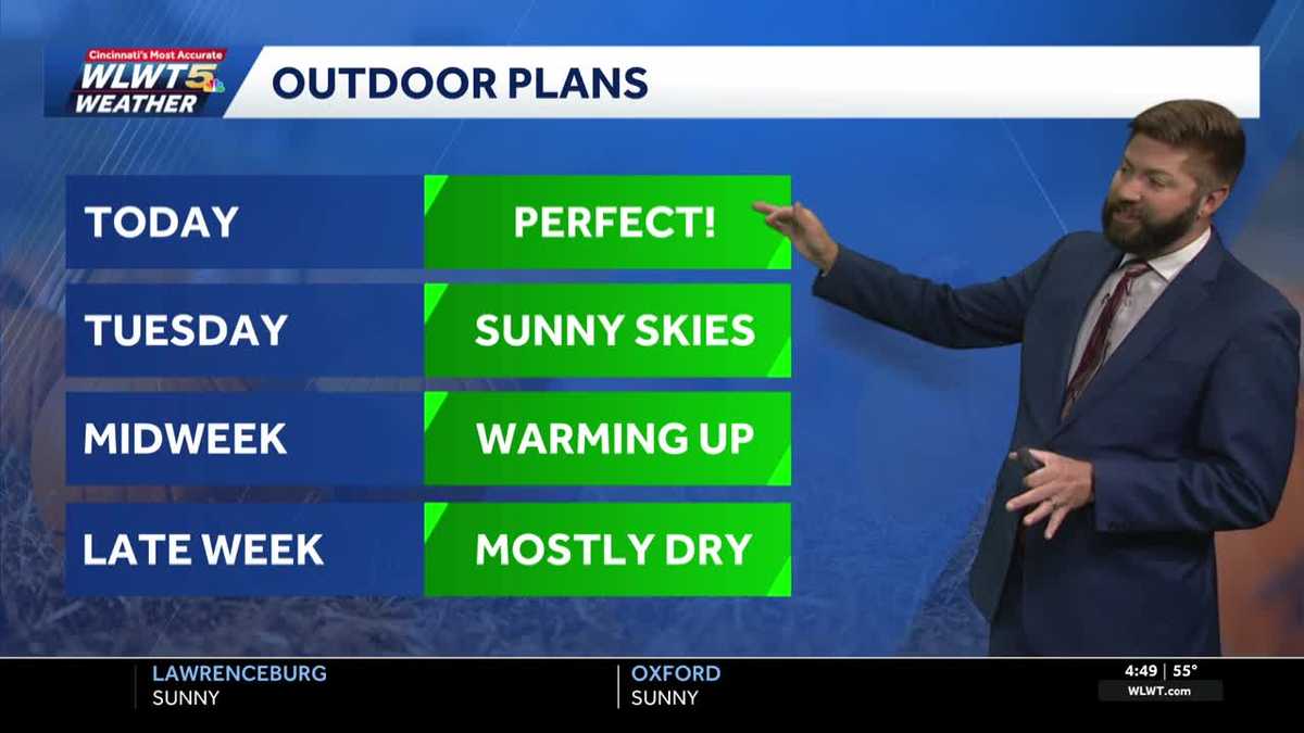 Near perfect Fall weather continues for Cincinnati - WLWT