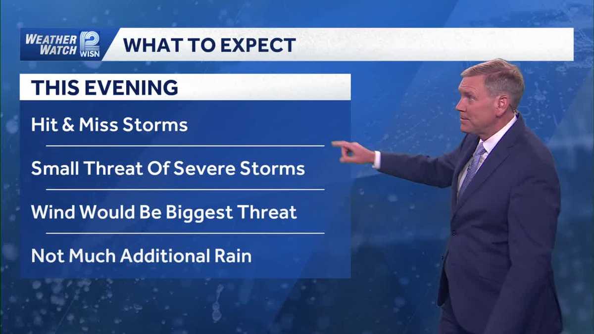 Rain, possible severe storms this evening in southeast Wisconsin
