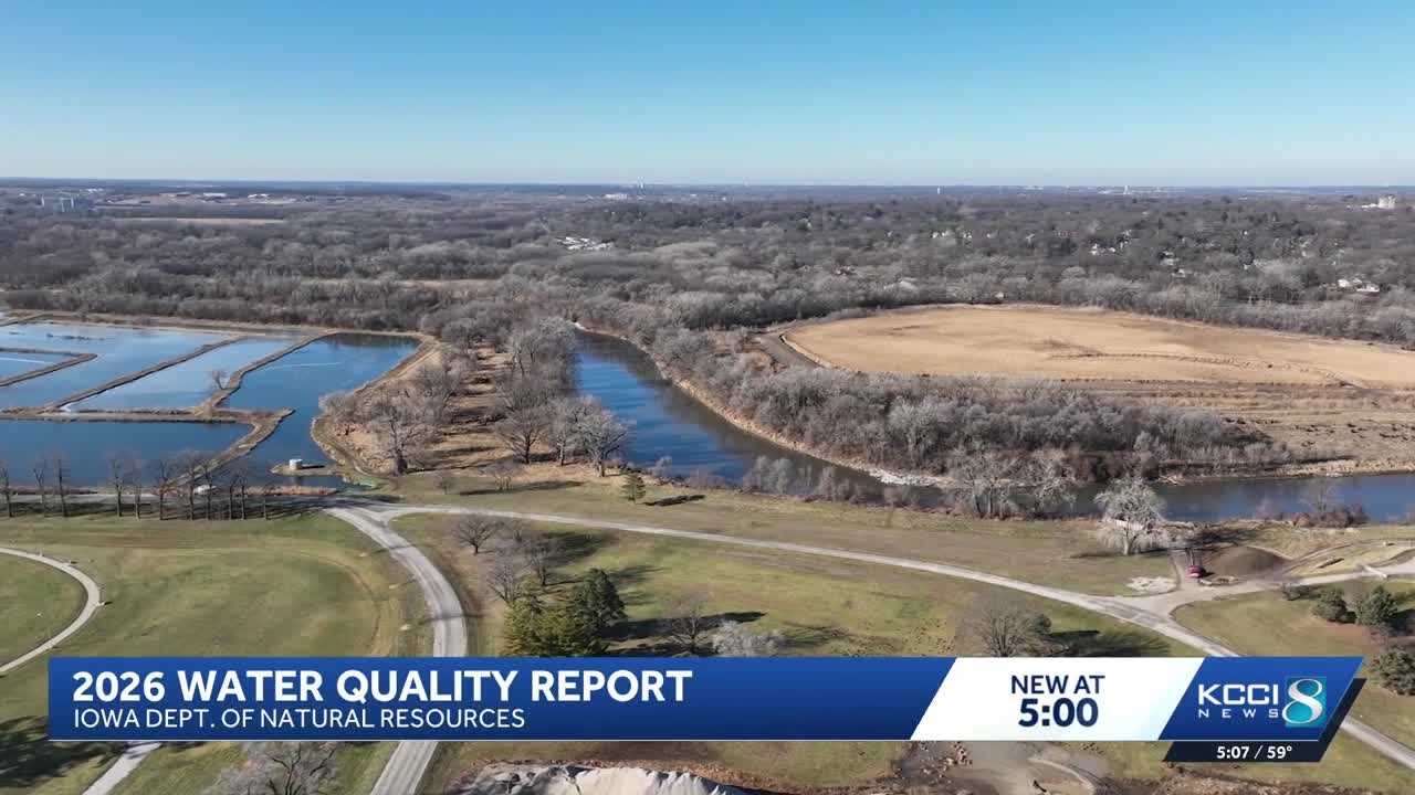 Central Iowa Water Works' nitrate removal facility running after heavy rains