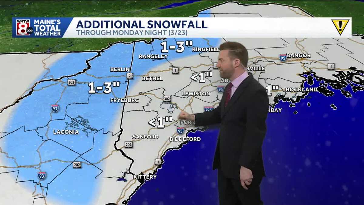 Few more slick spots in Maine this afternoon