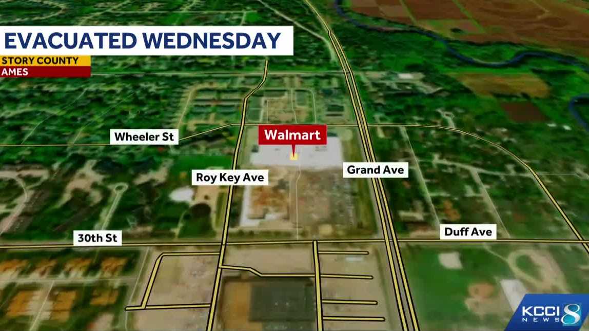Ames police say brief Walmart evacuation was caused by man's threats to law enforcement