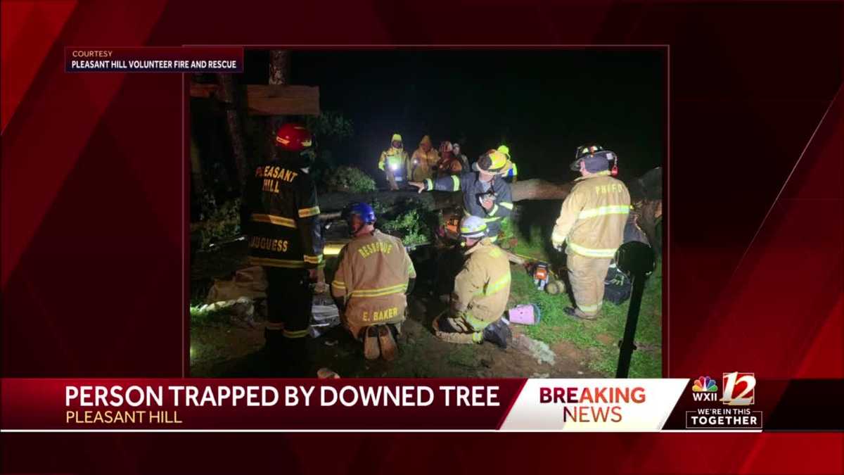 Pleasant Hill Emergency Crews Rescue Man Pinned Under Tree