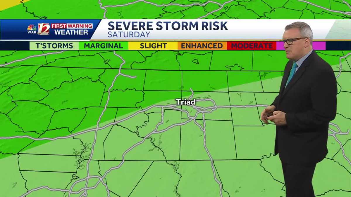 WATCH: Hot and humid weekend includes severe storm risk - WXII
