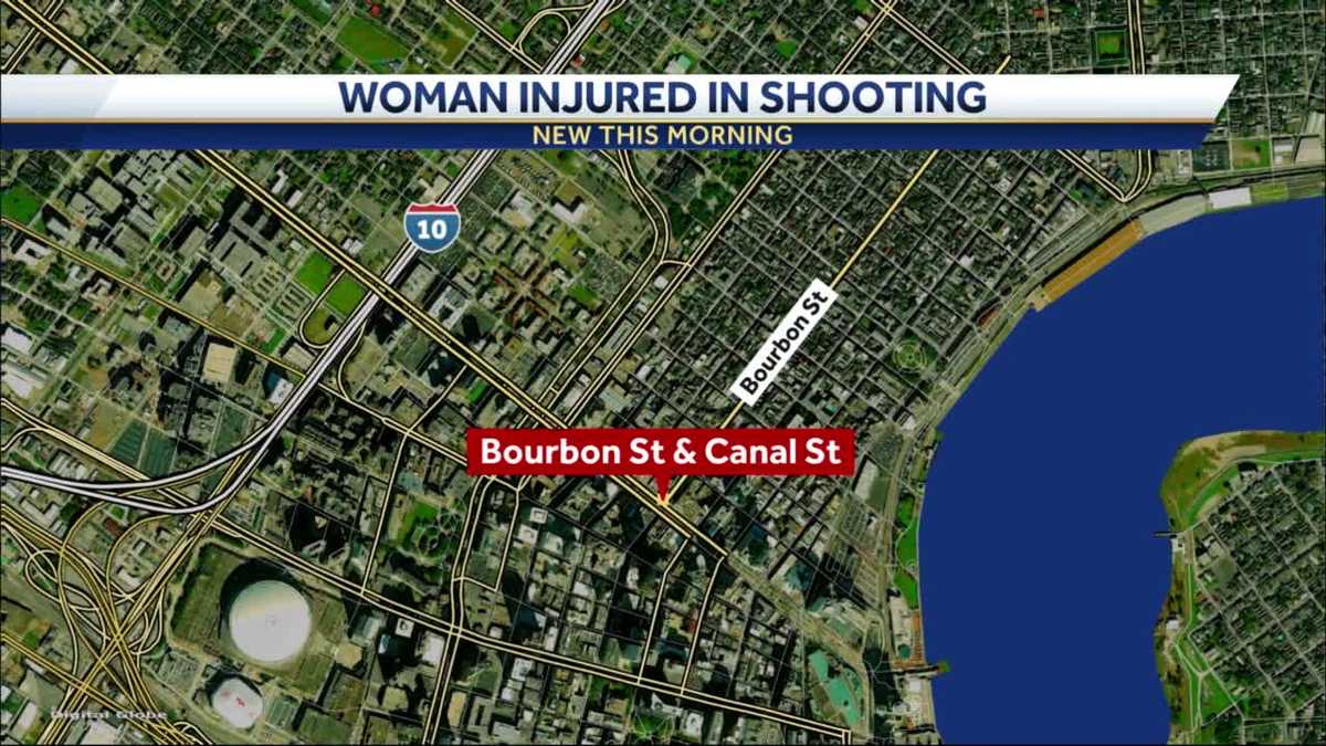 Woman injured in shooting at Bourbon and Canal streets