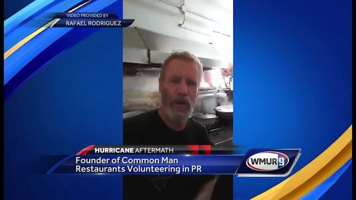 Founder of Common Man restaurants volunteering in Puerto Rico
