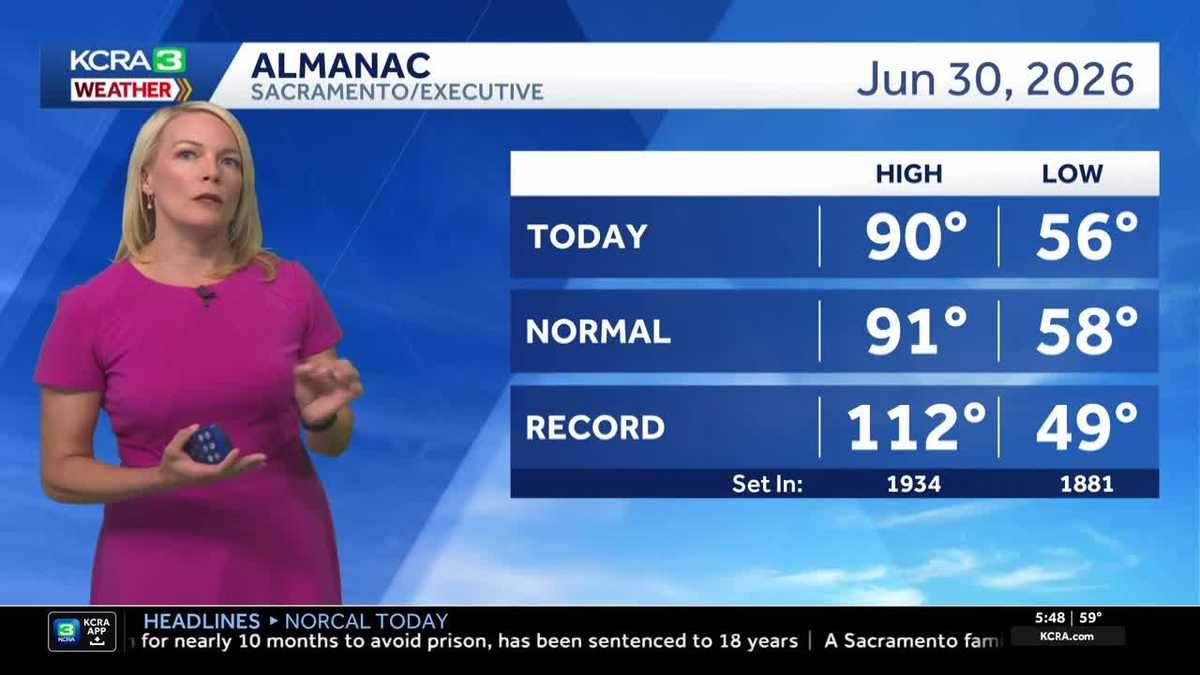 Seasonable End to June for NorCal