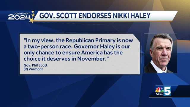 Vermont Gov. Phil Scott endorses Nikki Haley in the Republican primary - Vimarsana News