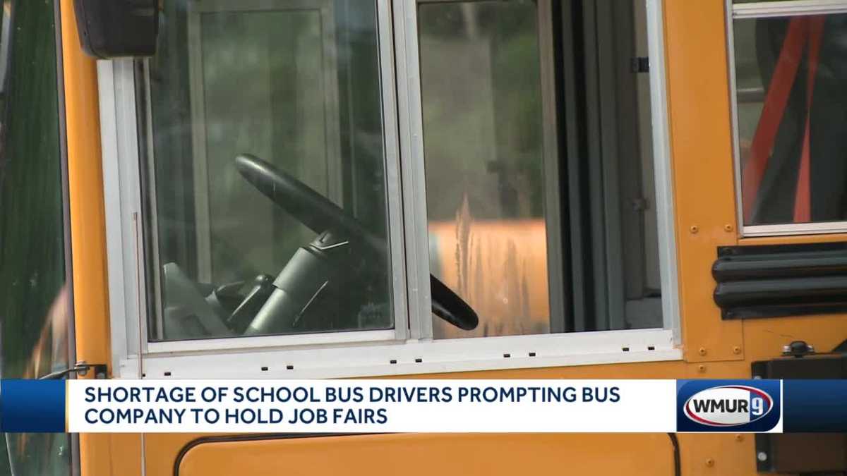 School bus driver shortage prompts job fairs across New Hampshire - WMUR