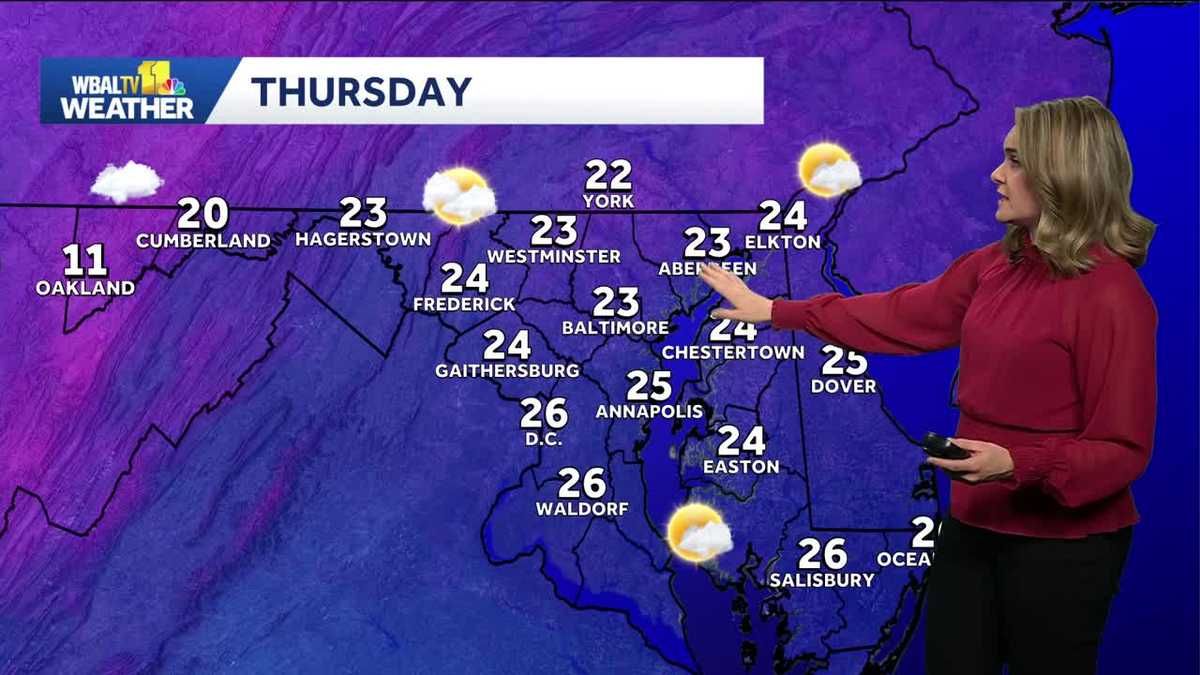 Monitoring the chances for snow in Maryland this weekend