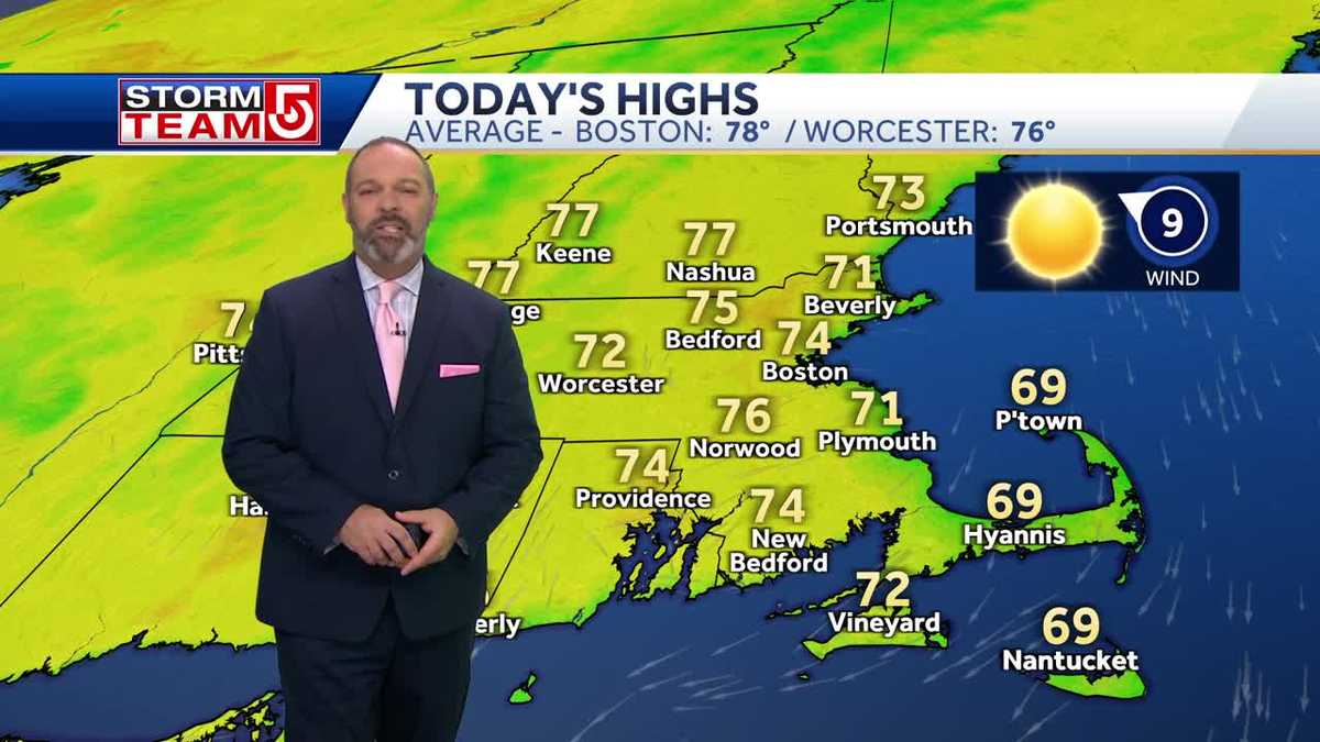 Video: Fall-like day with temps in 70s