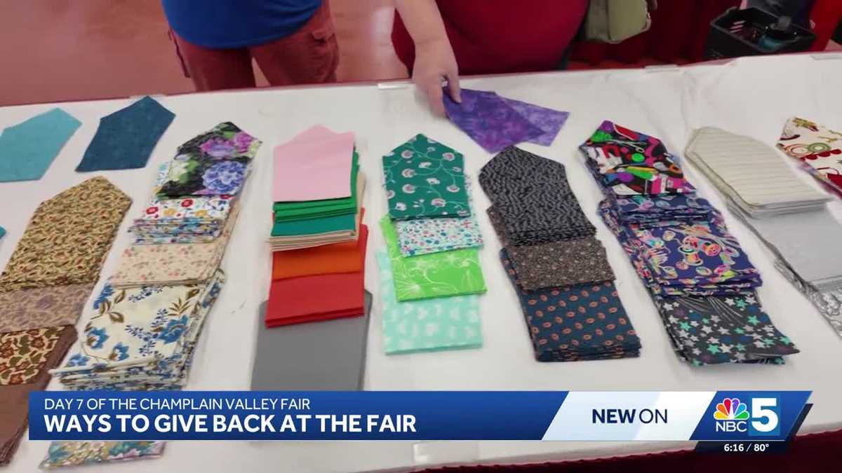 Local group helps comfort patients one pillow at a time at the Champlain Valley Fair
