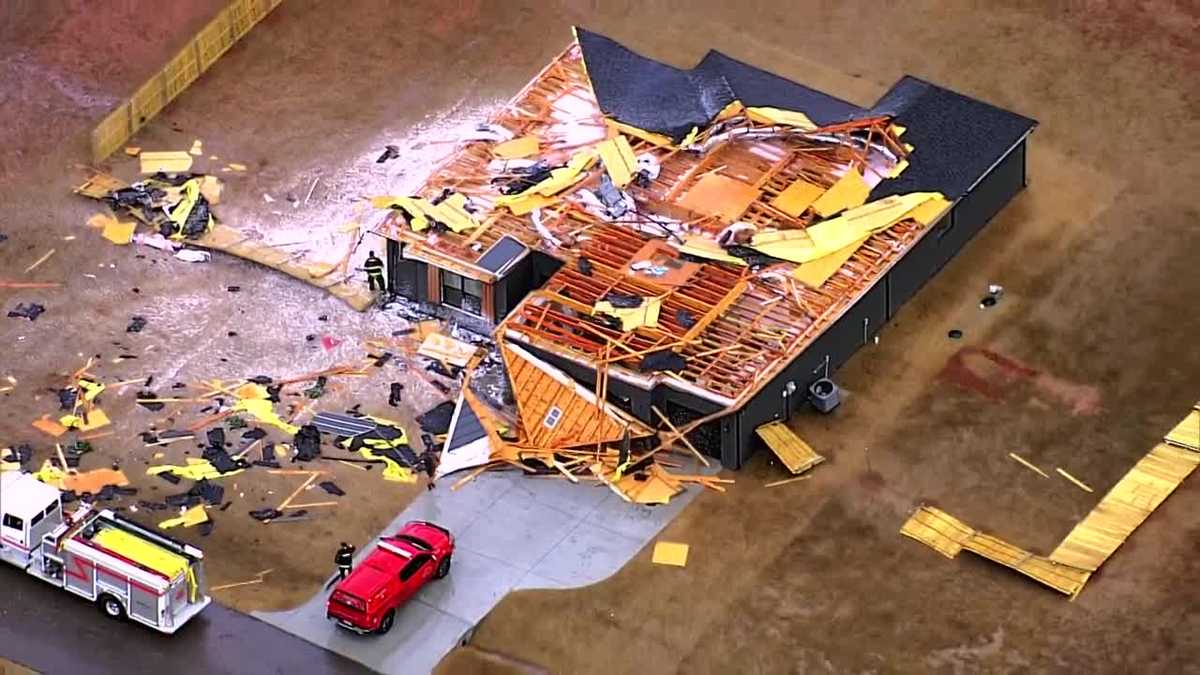 Tornado destroys home in Oklahoma neighborhood