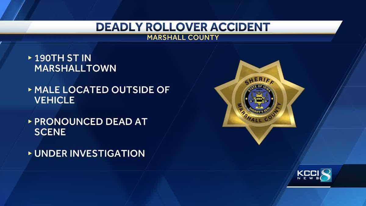 Driver dies after single-vehicle rollover crash in Marshalltown – KCCI Des Moines