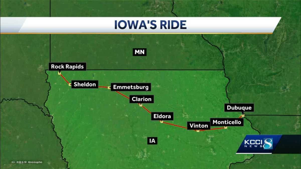 Iowa's Ride announces overnight stops for inaugural route
