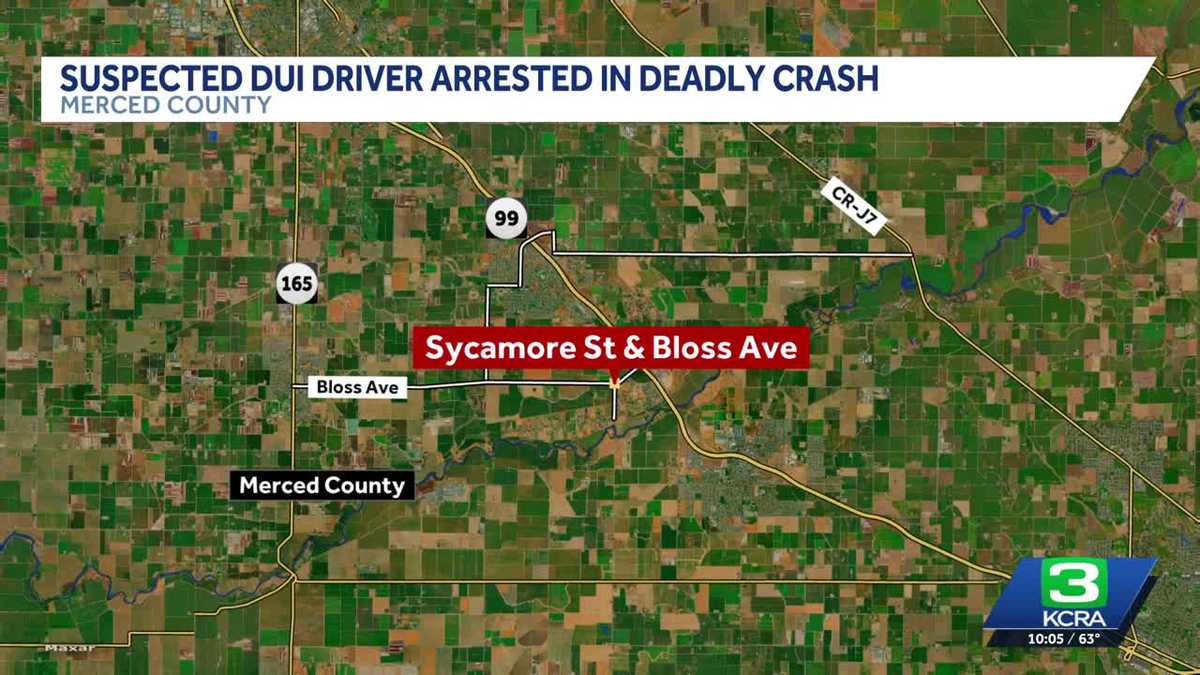 Turlock man arrested after fatal DUI crash in Merced County