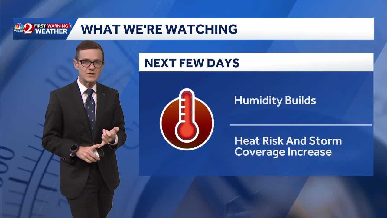 Heat risk, storm coverage rising in Central Florida