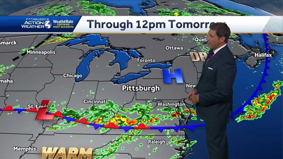 Pittsburgh weather: Scattered rain and storm chances