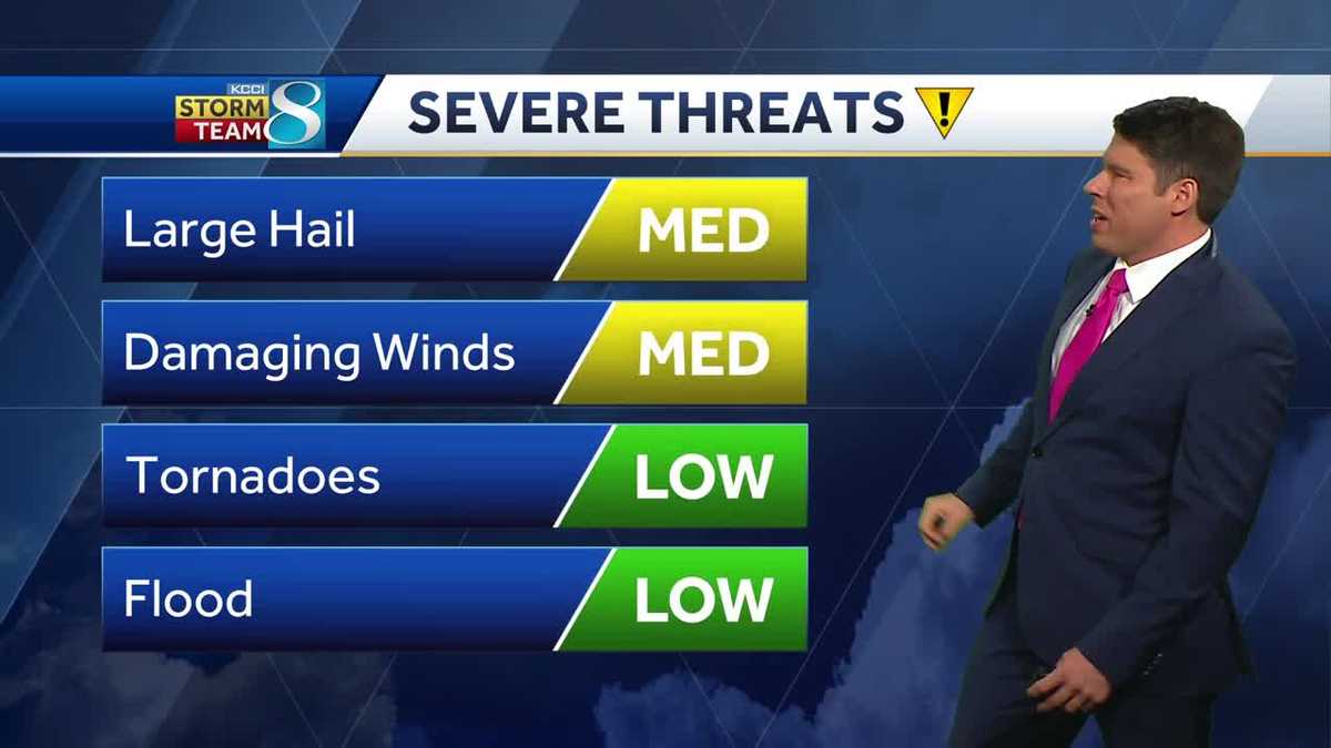 Iowa weather: Severe storms possible Friday evening