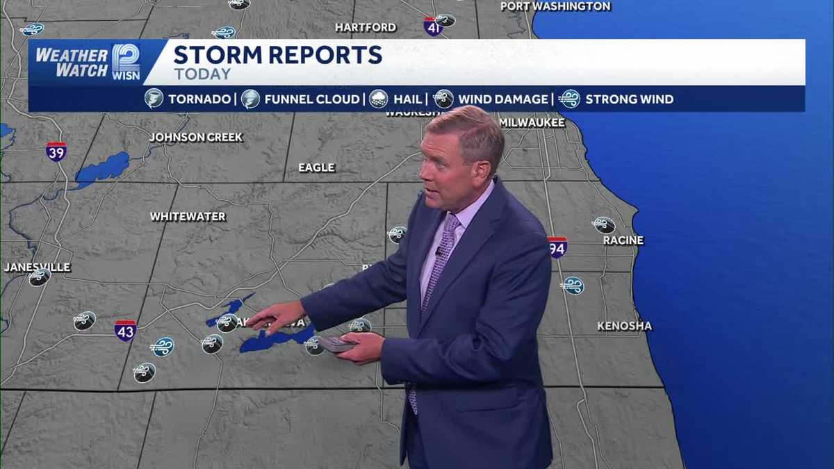 Severe storms slam SE Wisconsin, holiday weekend forecast.