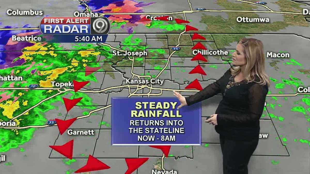 Monday is off to a soggy start but the end of the rain is in sight