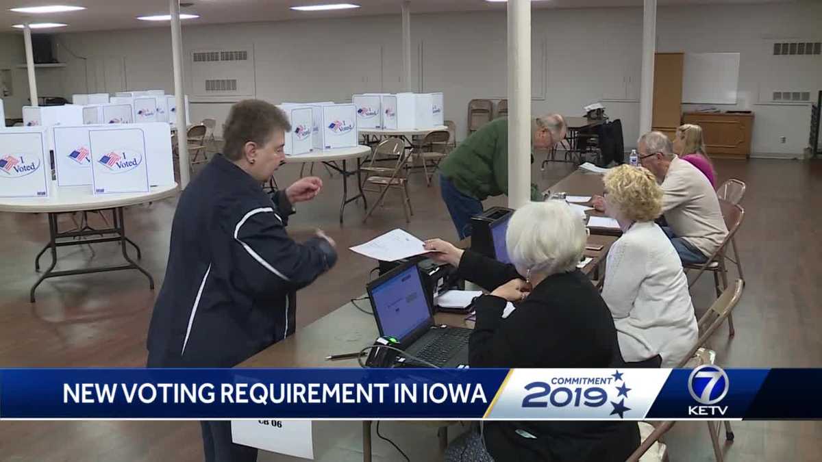 New voting requirement makes Iowa voters show photo ID in order to cast