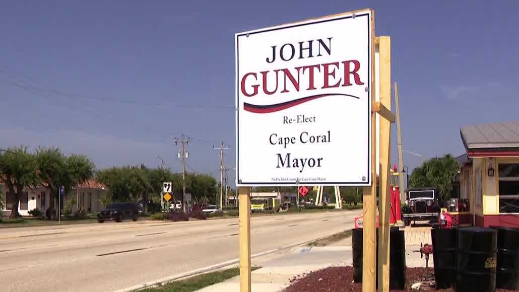 Cape Coral mayoral candidate calls for enforcement of campaign sign rules as city responds