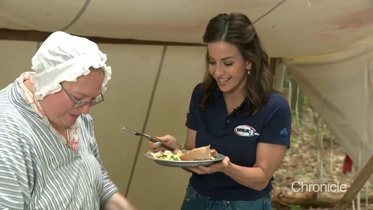 New Hampshire historical reenactor shows how she prepares colonial-era food