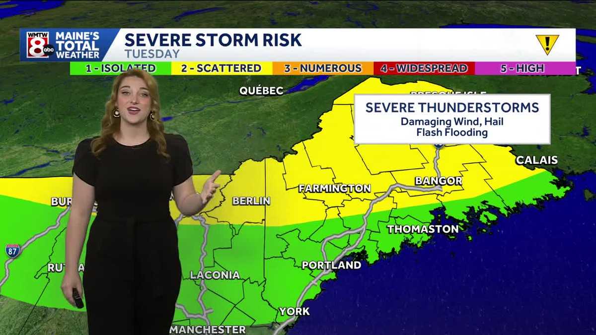 Heat and humidity return with a chance for storms late Tuesday