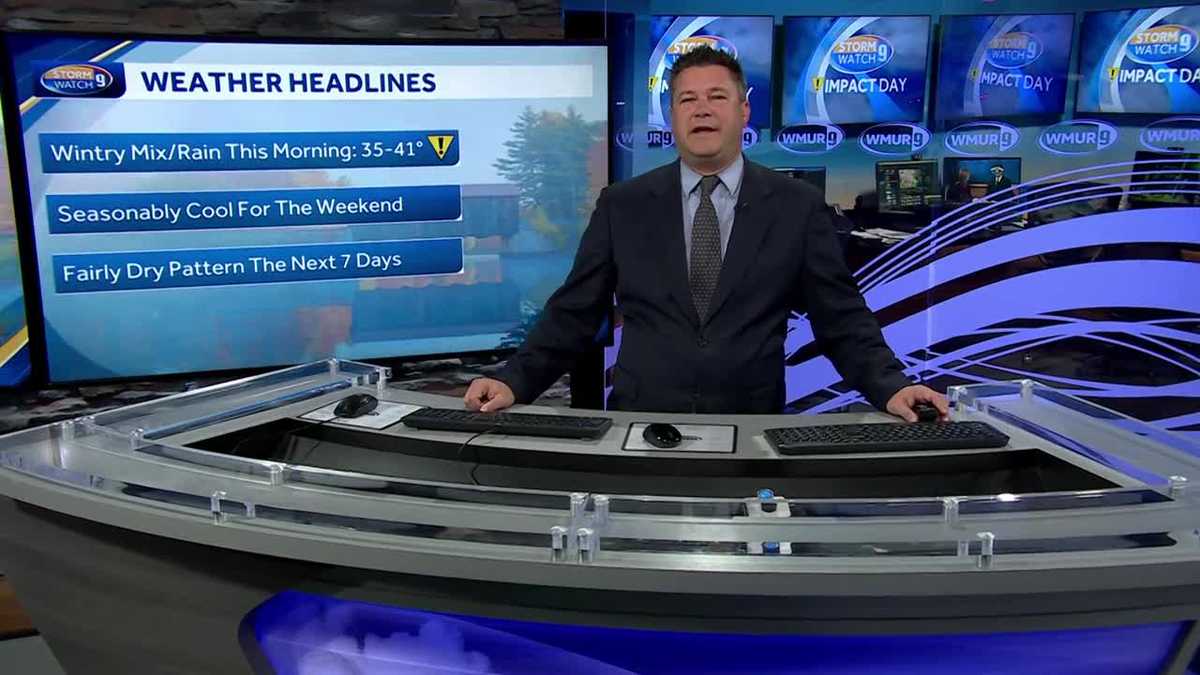 Video: Snow, sleet and a wintry mix leading to a slippery commute