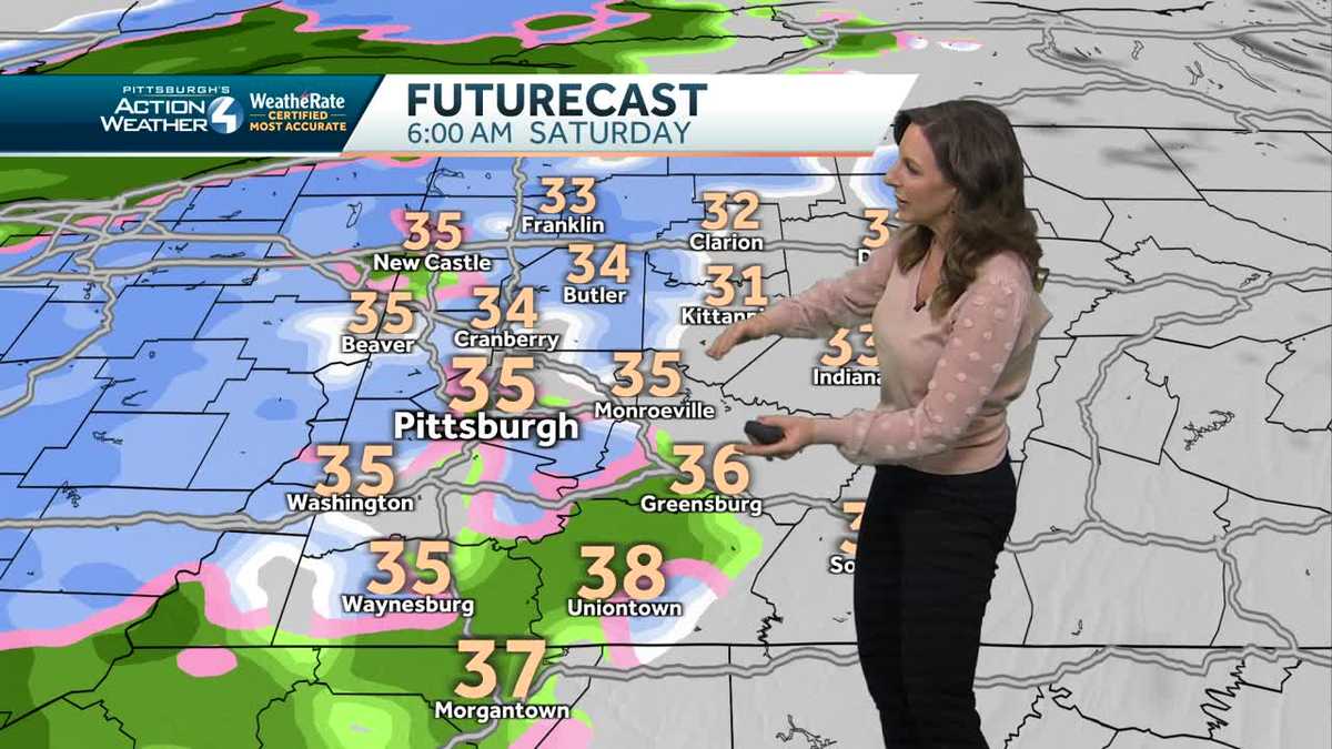 Quiet Friday; Impact Day Saturday with Rain and Snow