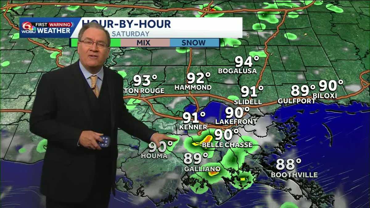 Isolated heavy rain this weekend