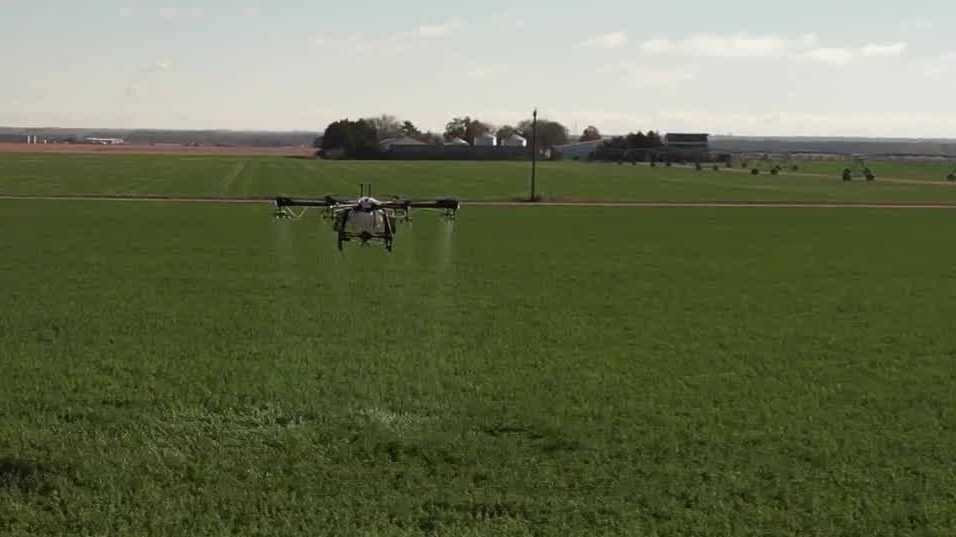 How a Beatrice farmer is using new drone technology to help crops