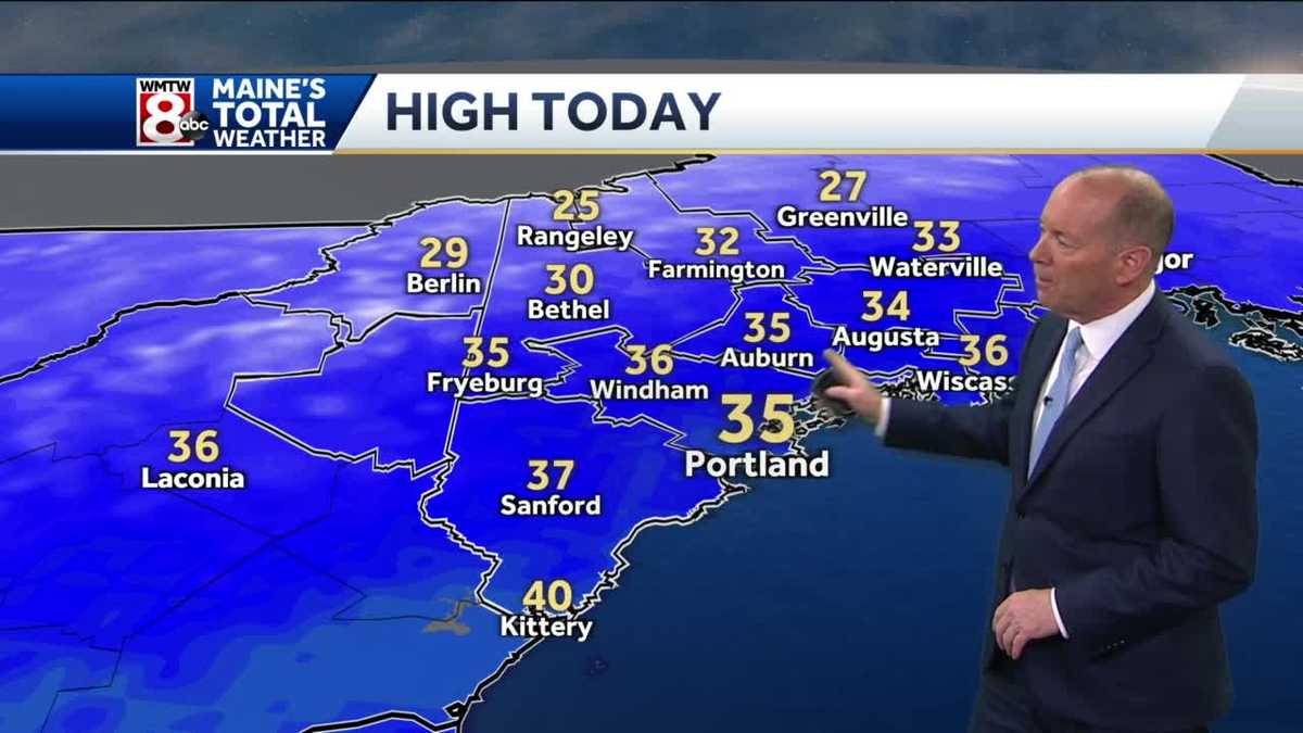 Sunny skies and cooler temperatures Tuesday
