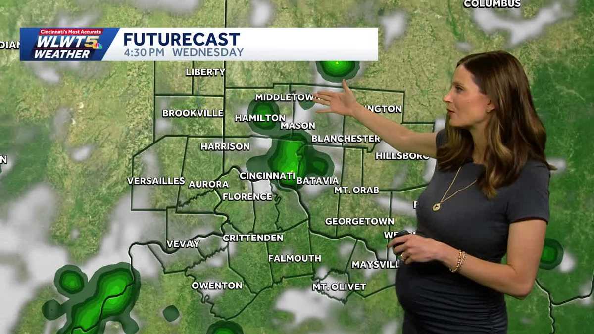 Pop-ups today; Higher rain threat next two days in Cincinnati