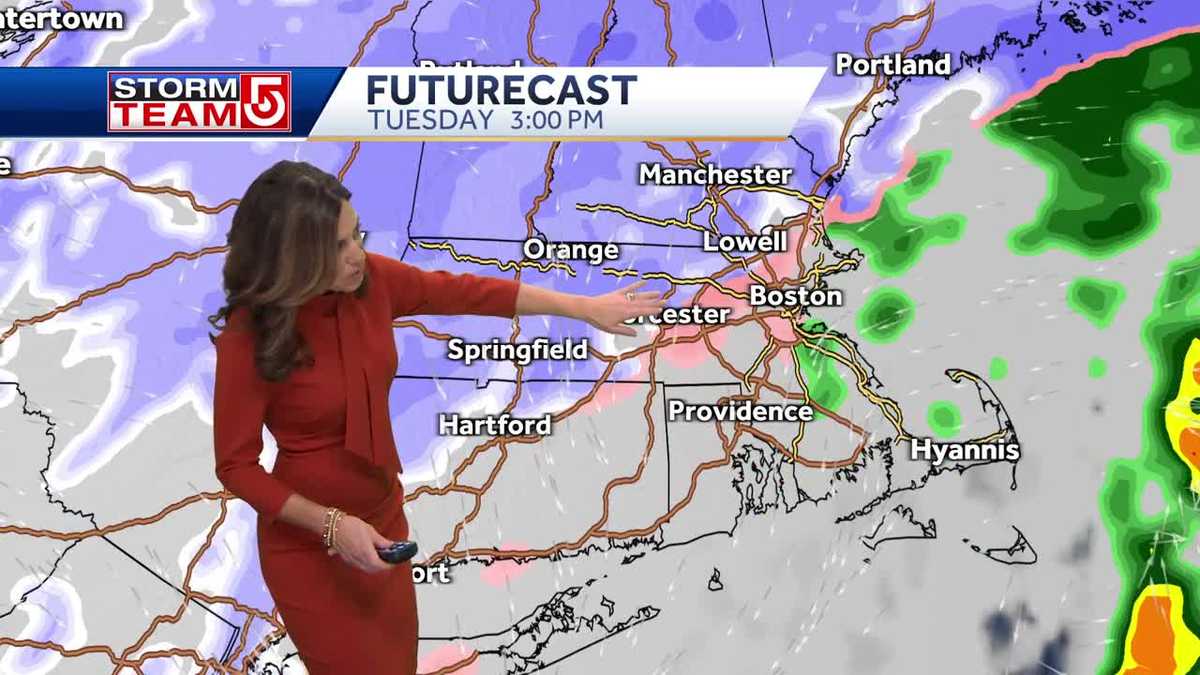 Video: Freezing rain making for slippery roads