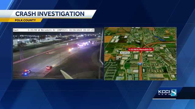 One injured in Monday morning crash on 80/35 in Urbandale - Vimarsana News